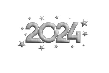 Fototapeta premium New Year 2024 Creative Design Concept