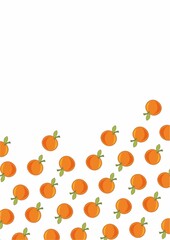 repeating background of oranges forming raster