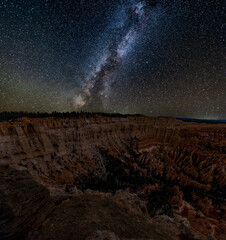 Milky Way over Bryce Canyon National Park in October