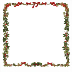 Christmas border frame PNG transparent background