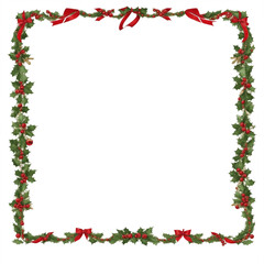 Christmas border frame PNG transparent background