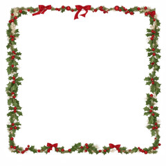 Christmas border frame PNG transparent background