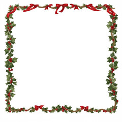 Christmas border frame PNG transparent background