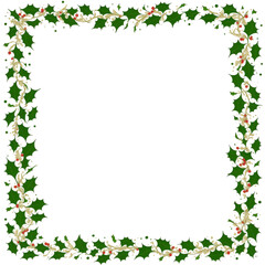 Christmas border frame PNG transparent background