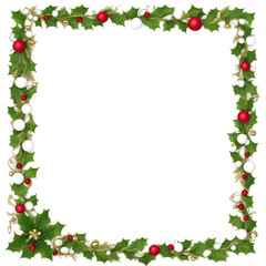 Christmas border frame PNG transparent background