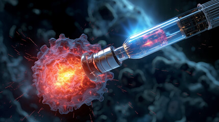 Nanoparticle injection as a new weapon in the fight against osteoarthritis - obrazy, fototapety, plakaty