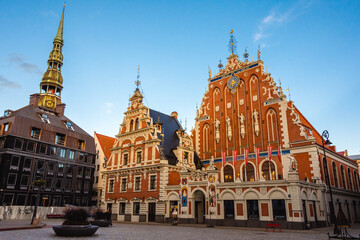 Riga city is the capital of Latvia for holidays all year round... Riga, Latvia, 08-17-2021