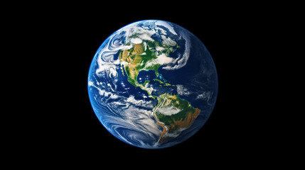 Fototapeta na wymiar Planet Earth as seen from space