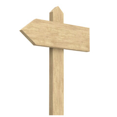3D rendering illustration of a stylized signpost
