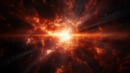 Foto op Aluminium Supernova star explosion in the deep space © Kondor83