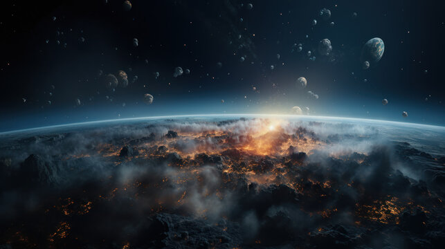 Forming of Earth, concept image