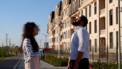 Married couple arguing with each other