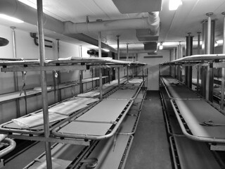 Liegesaal im Bunker