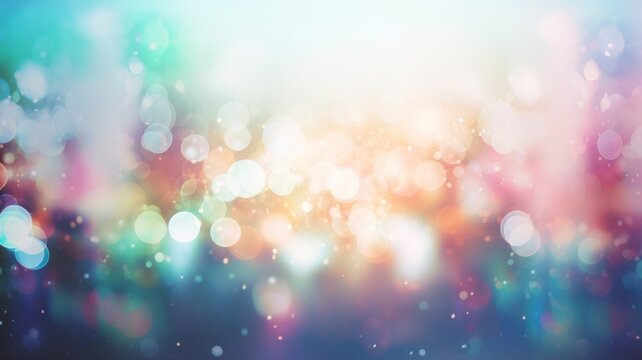 Bokeh background muted pastel colors abstract white walls. wide angle, clean, lens flares