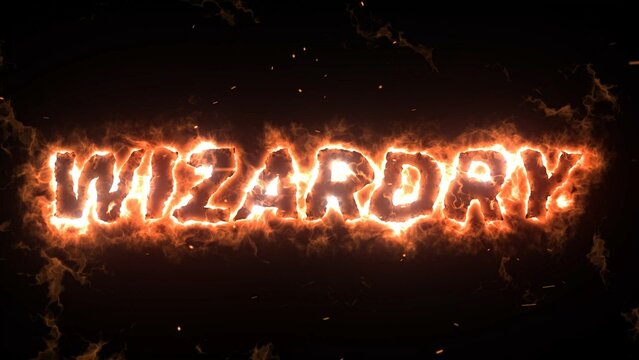 Magical Wizard Fire Spell Title Intro