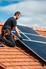 Solar panel installation