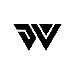 Letter DV masculine monogram logo design