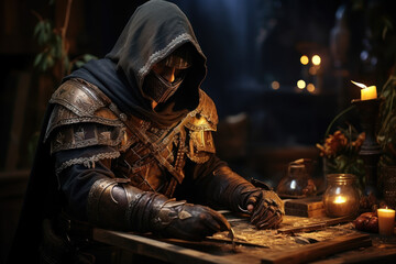 A skilled archer drawing a bowstring and releasing an arrow with precision and focus. Concept of accuracy in archery. Generative Ai.