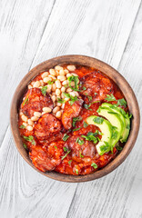Chorizo and bean stew