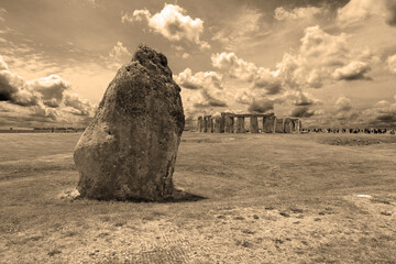 Stonehenge is a prehistoric monument on Salisbury Plain in Wiltshire. It consists of an outer ring...