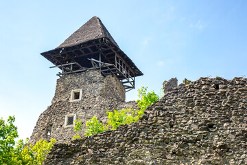 Fototapeta na wymiar tower of a medieval castle. historical Buildings