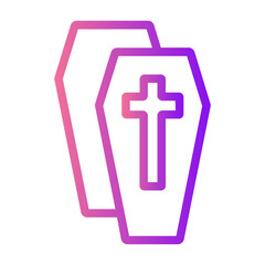 Obraz premium Coffin cross death