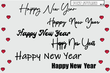 Welcome the New Year with sophistication! Explore our high-quality Happy New Year design set in vector format. Download now for an elevated content experience. Highly recommended for creating impactfu
