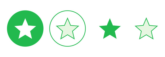 Obraz premium Star Icon set. rating icon vector. favourite star icon