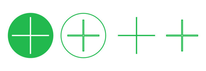 Obraz premium Plus Icon set. Add plus icon