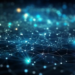 Abstract Digital Connections: Exploring the Intersection of Data and Blockchain Technology, Where Innovation and Security Converge