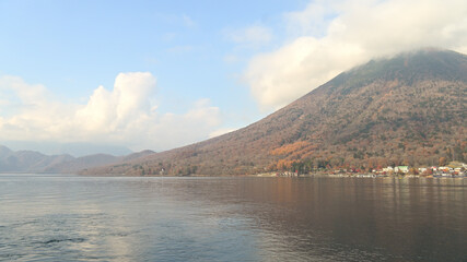 Fototapeta na wymiar Lake Chuzenji in autumn