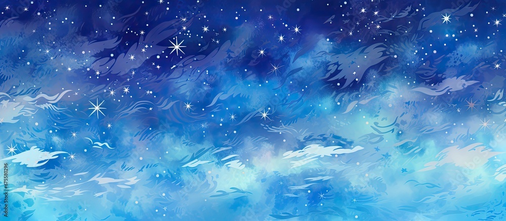 Aufkleber the abstract design on the vintage banner combines elements of water nature and space creating a cap