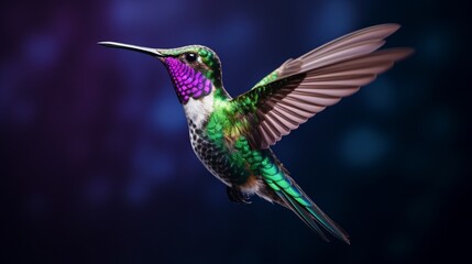 Obraz premium hummingbird on a flower