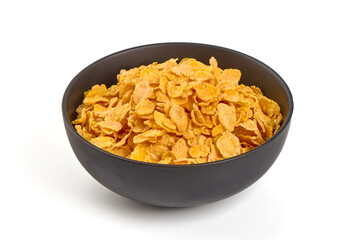 Cornflakes, isolated on white background.