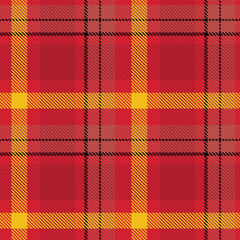 Tartan Plaid Seamless Pattern. Checker Pattern. Template for Design Ornament. Seamless Fabric Texture. Vector Illustration