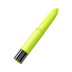 Green highlighter (PNG) isolated on transparent and white background