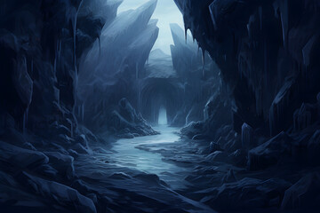 ice cave, winter photo, big cave, ice, cold