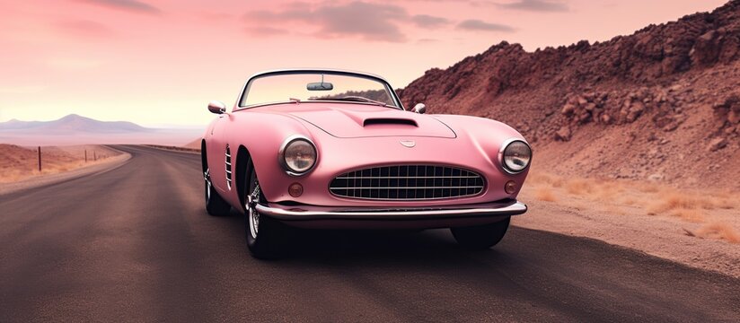 pink luxury car