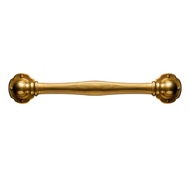 antique brass handle. Door handle on a transparent background - obrazy, fototapety, plakaty