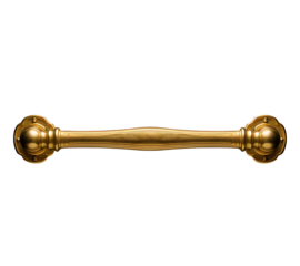 antique brass handle. Door handle on a transparent background