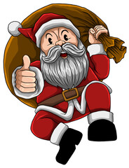 illustration santa claus christmas day