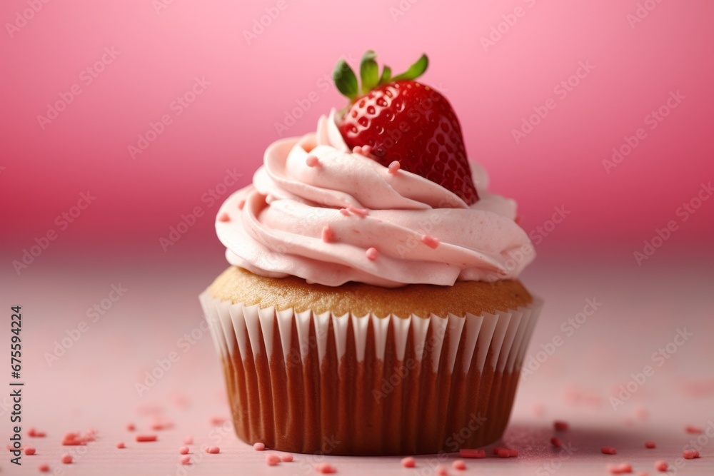 Poster appetizing cake. background with selective focus and copy space