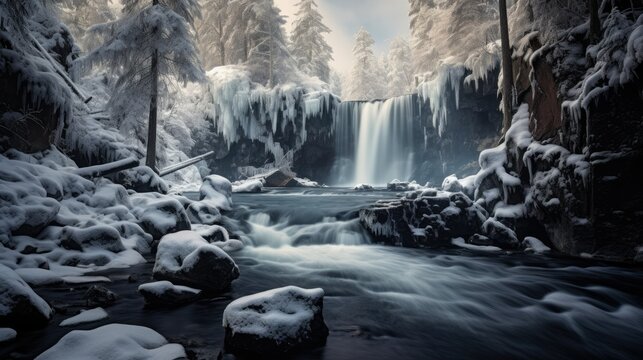 Waterfall Photography in Winter