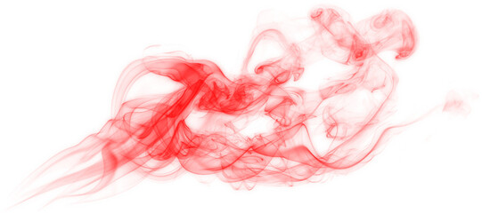 Obraz na płótnie Canvas abstract red smoke on transparent background