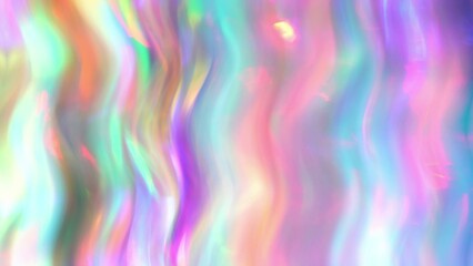 Holographic transparent iridescent texture. Abstract soft girly background