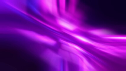 Defocused fluorescent purple pink light gleam on dark abstract overlay