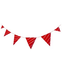 Obraz premium Christmas bunting. Hanging flags for party decorations.