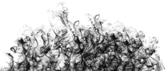 Fototapeta premium billowing black smoke graphic element