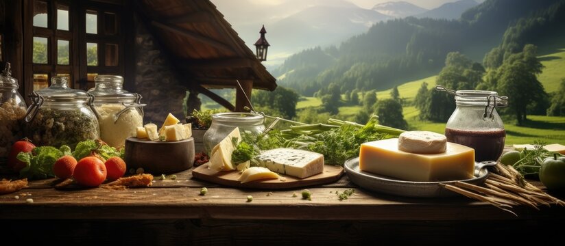 The vintage wooden house with a lush green grass background had a distinct smell of smoke from the nearby farm s chimney while inside the window displayed a healthy assortment of freshly bak