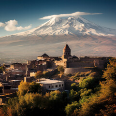 armenia view of mt ararat.